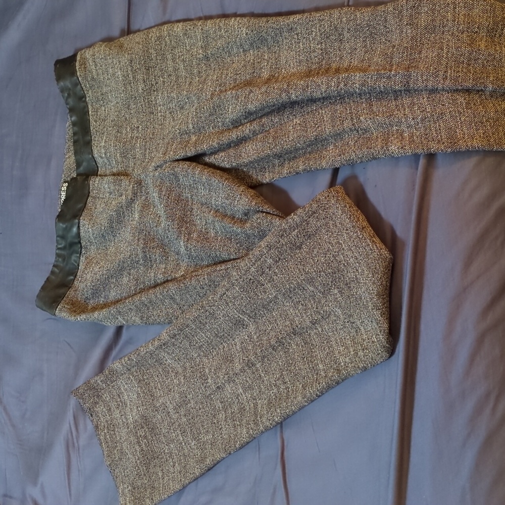 Tweed-Like Straight Leg (Editor) Suit Pants